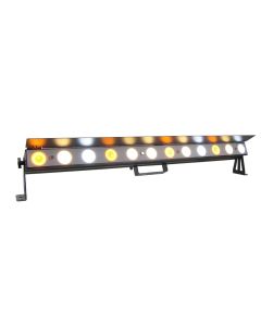 Event Lighting PIXBAR12VW - 12 x 6W CW/WW/A Pixel Control Bar with barndoor