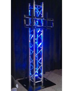 Box truss TV / PLASMA Screen Stand package with TV bracket, with 900mm base plate